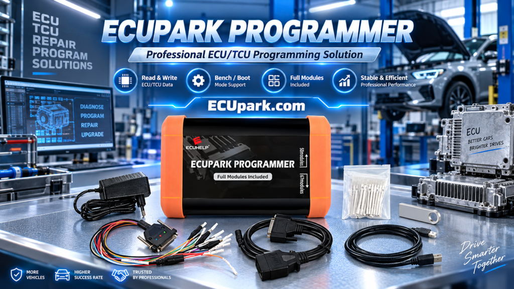 ECUpark ECU Programmer professional ECU reading writing cloning and repair workflow