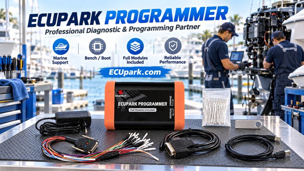 ECUpark ECU Programmer bench mode connection for ECU programming
