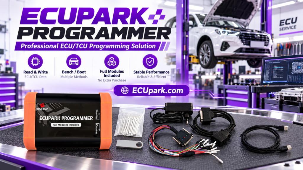 ECUpark ECU Programmer with PCMflash for professional ECU tuning and programming